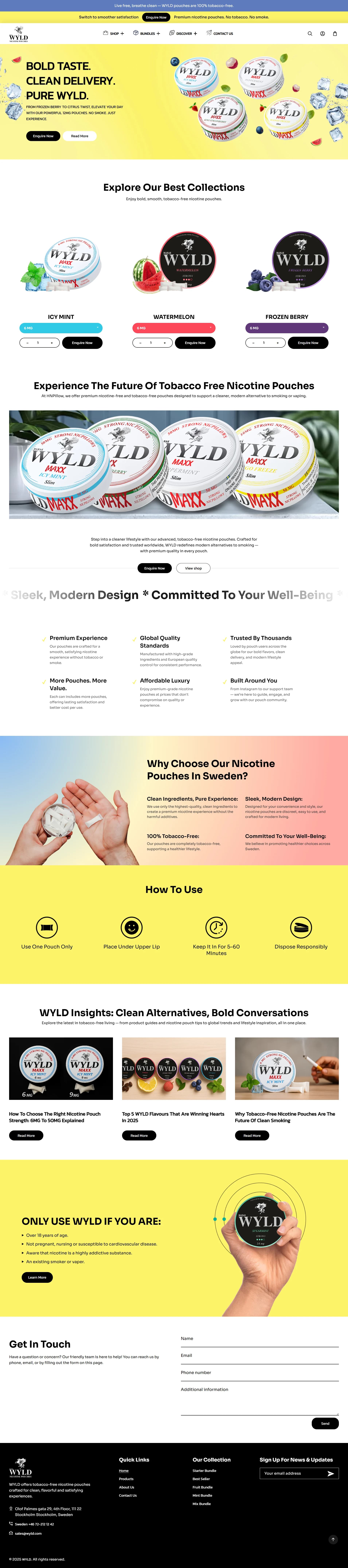Shopify DTC storefront CMS with product storytelling and clean category publishing