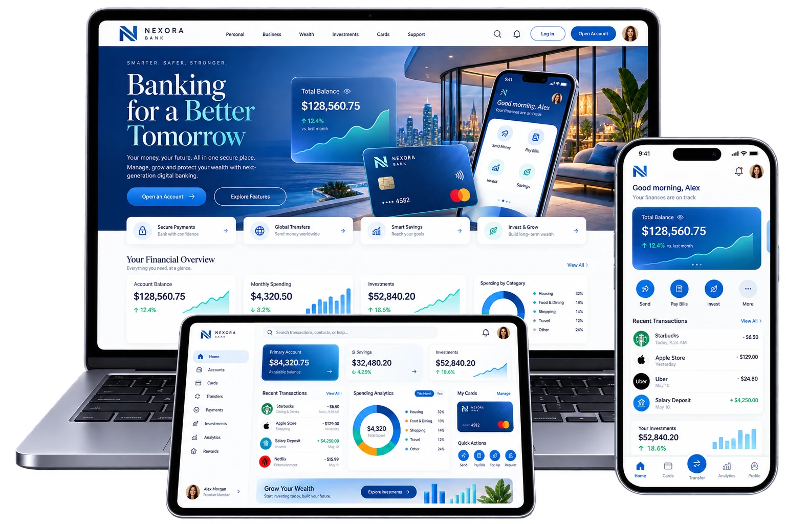 Nexora Digital Banking Platform project showcase