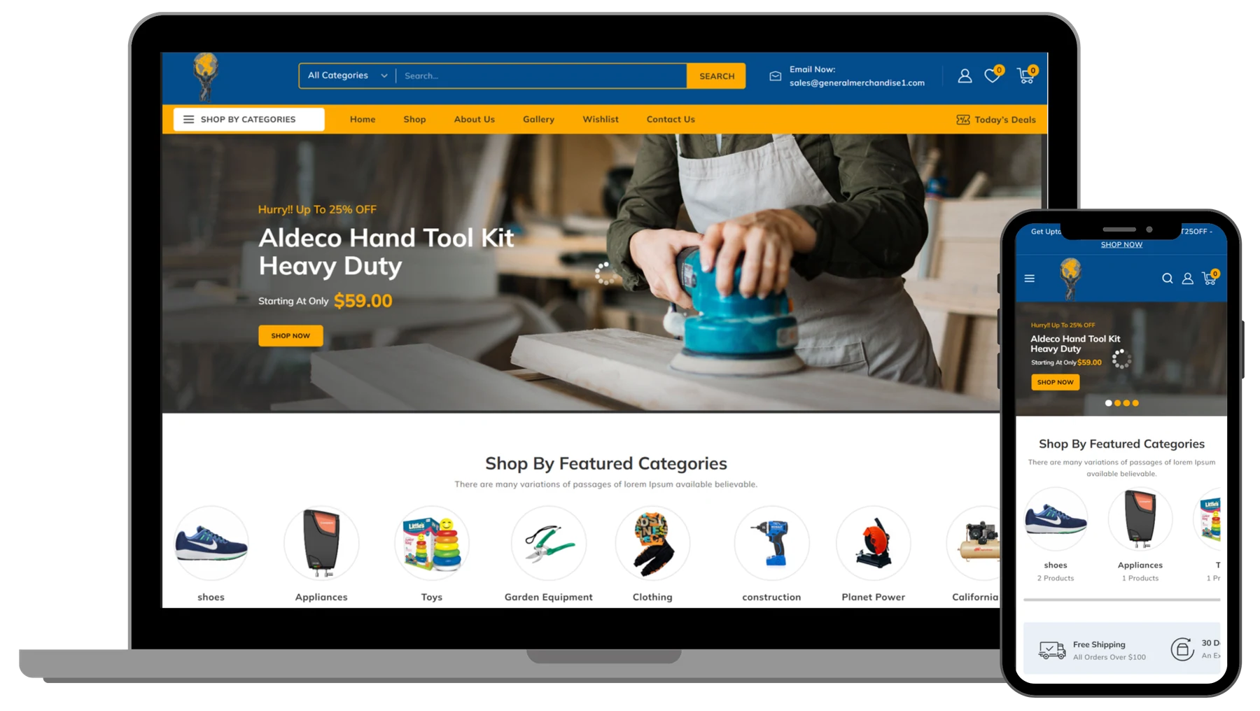 General Merchandise project showcase