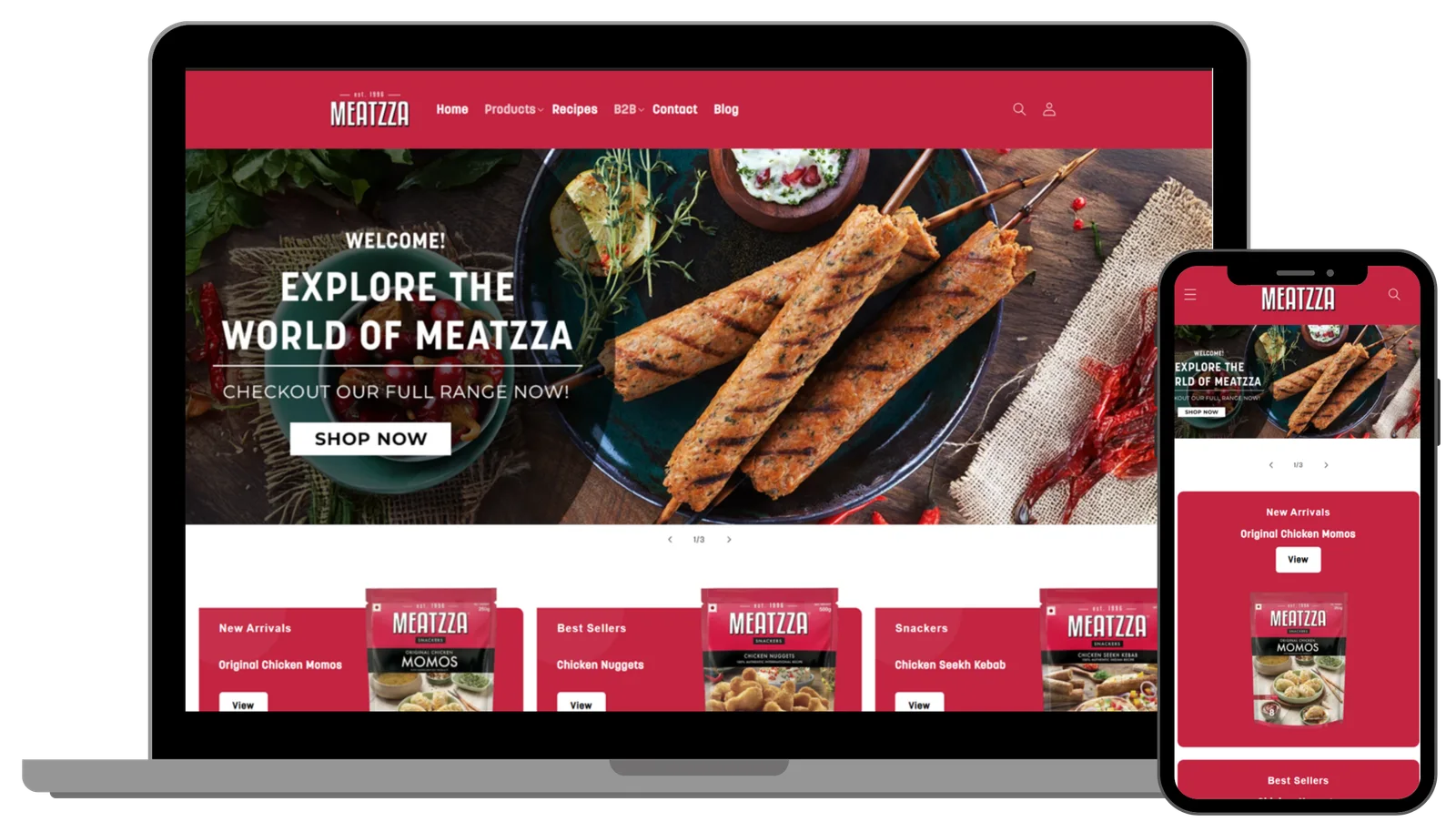 Meatzza Shopify preview