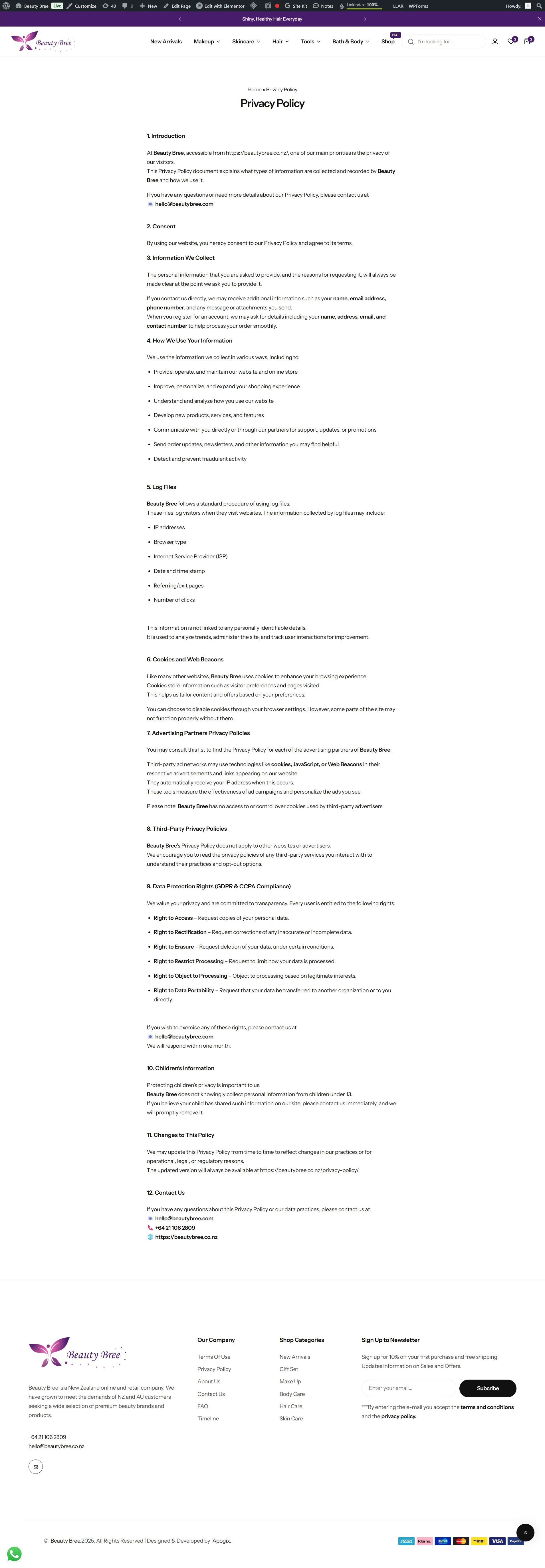 Privacy Policy & Data Transparency