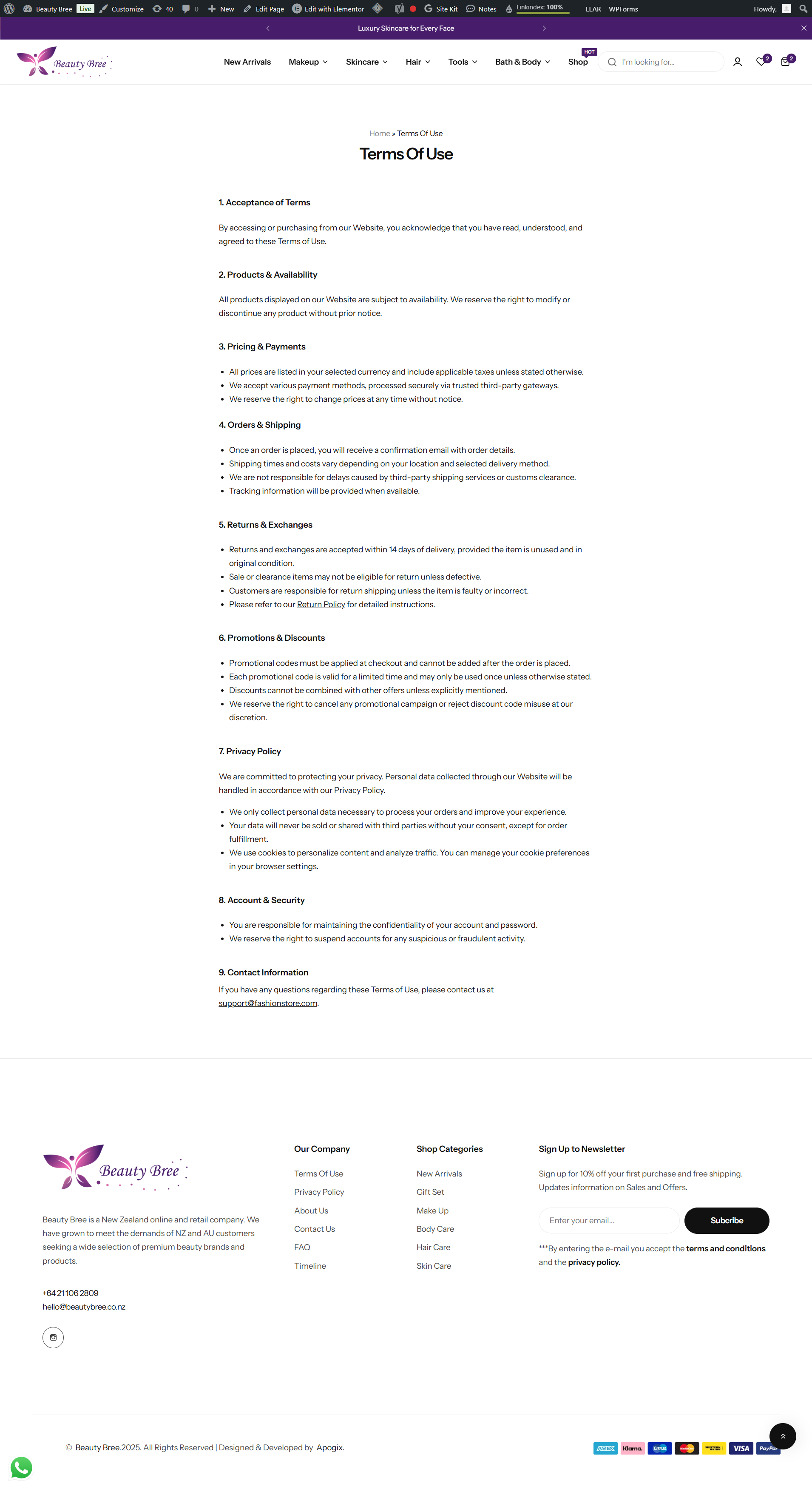 Terms of Use & Purchase Governance