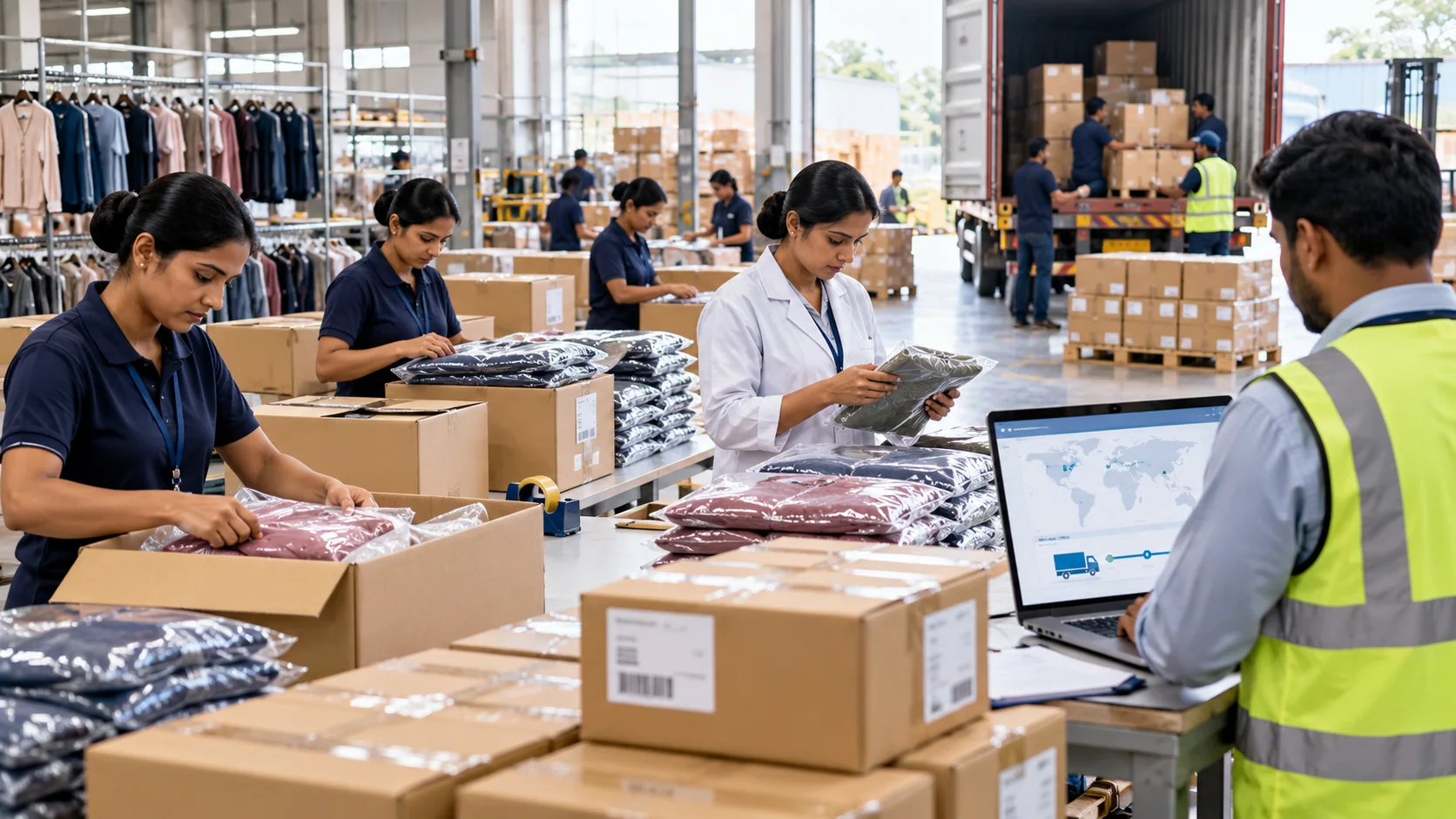 Apparel Export ERP & Automation Apparel Screen Packing Dispatch