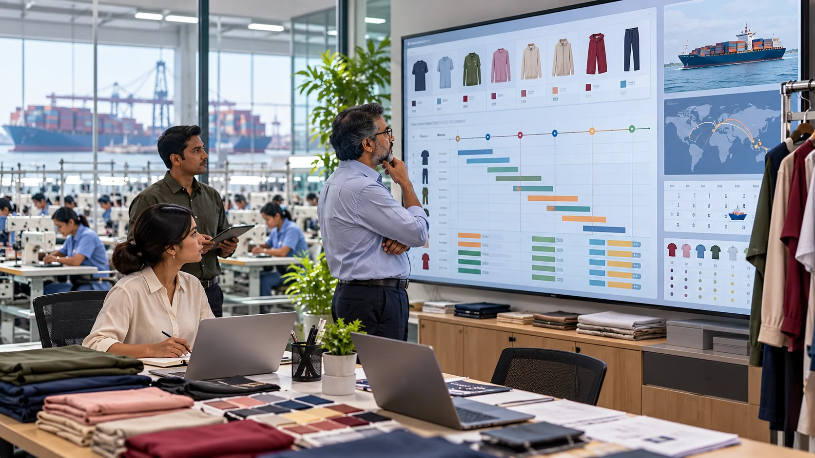 Apparel Export ERP & Automation Apparel Screen Time Action Planning