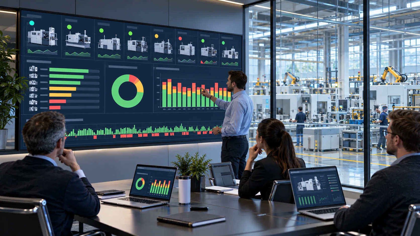 PLC Production Monitoring System Plc Screen Fleet Reporting