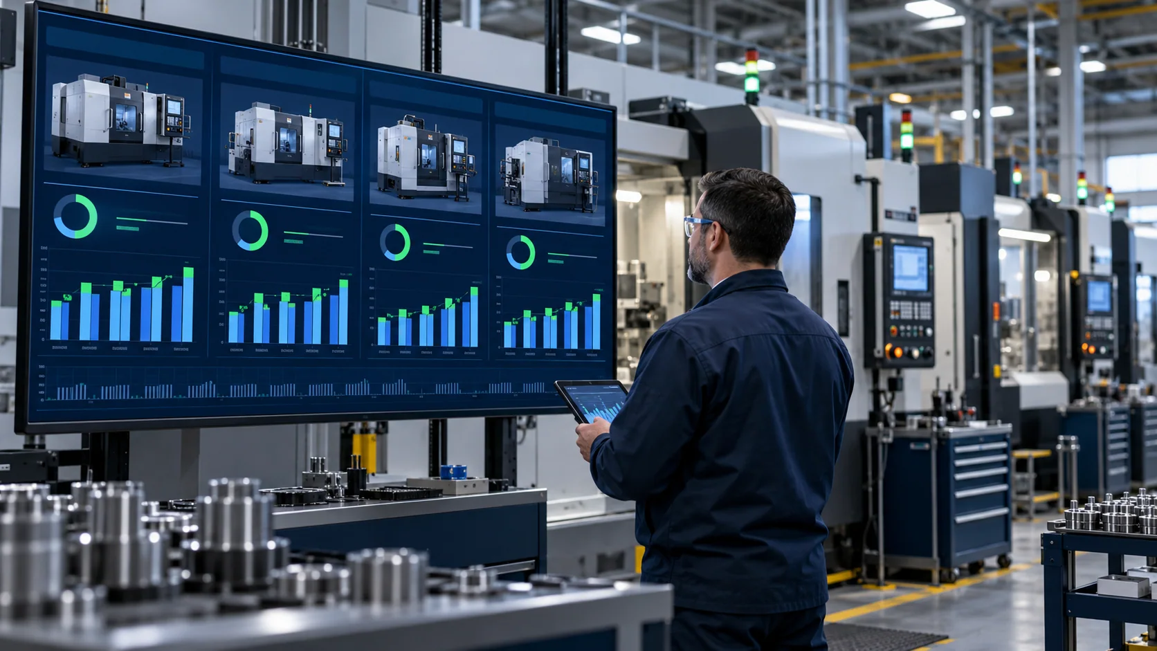 PLC Production Monitoring System Plc Screen Machine Group Dashboard