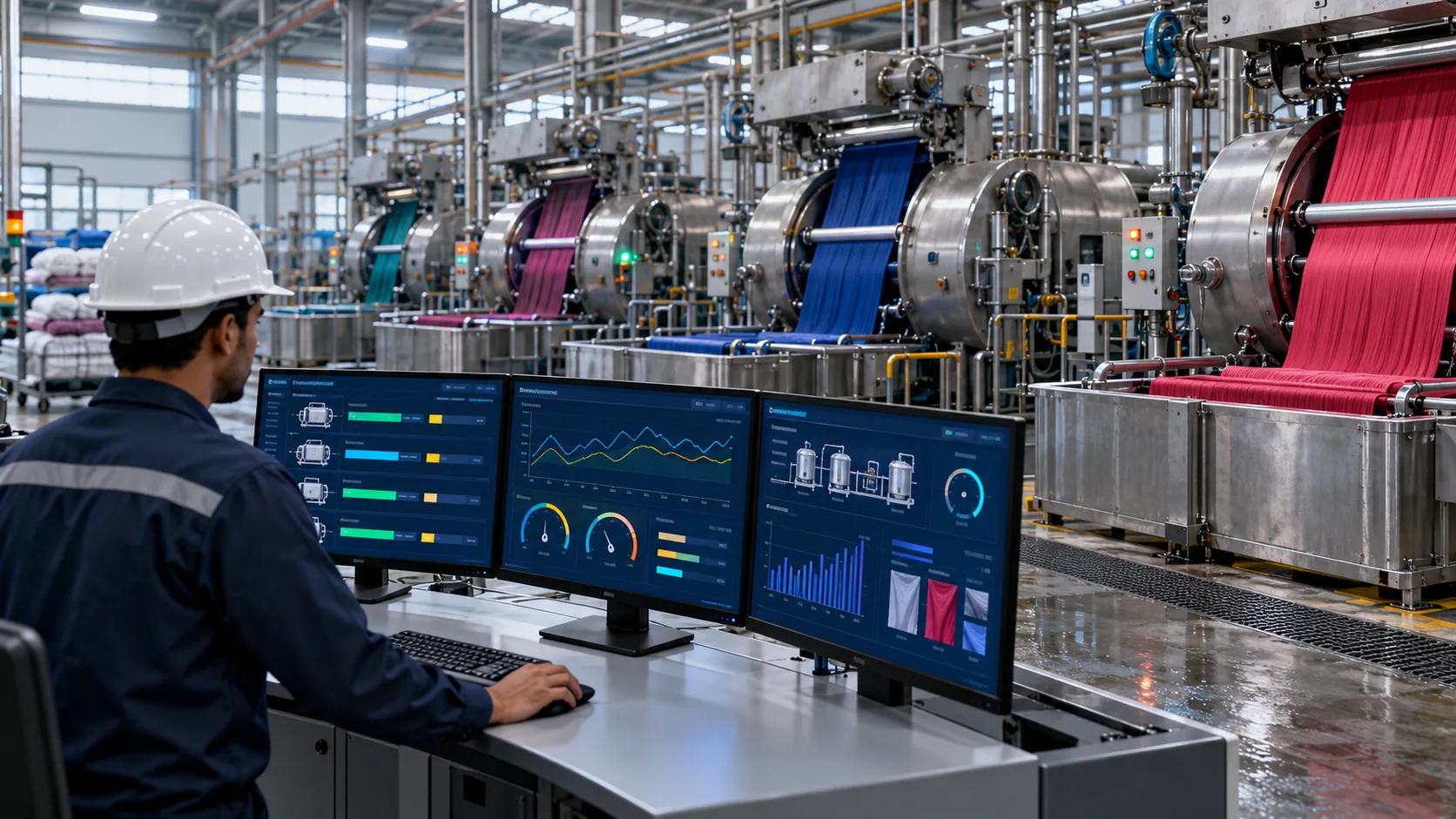 Textile Smart Factory Monitoring Textile Screen Dyeing Monitoring
