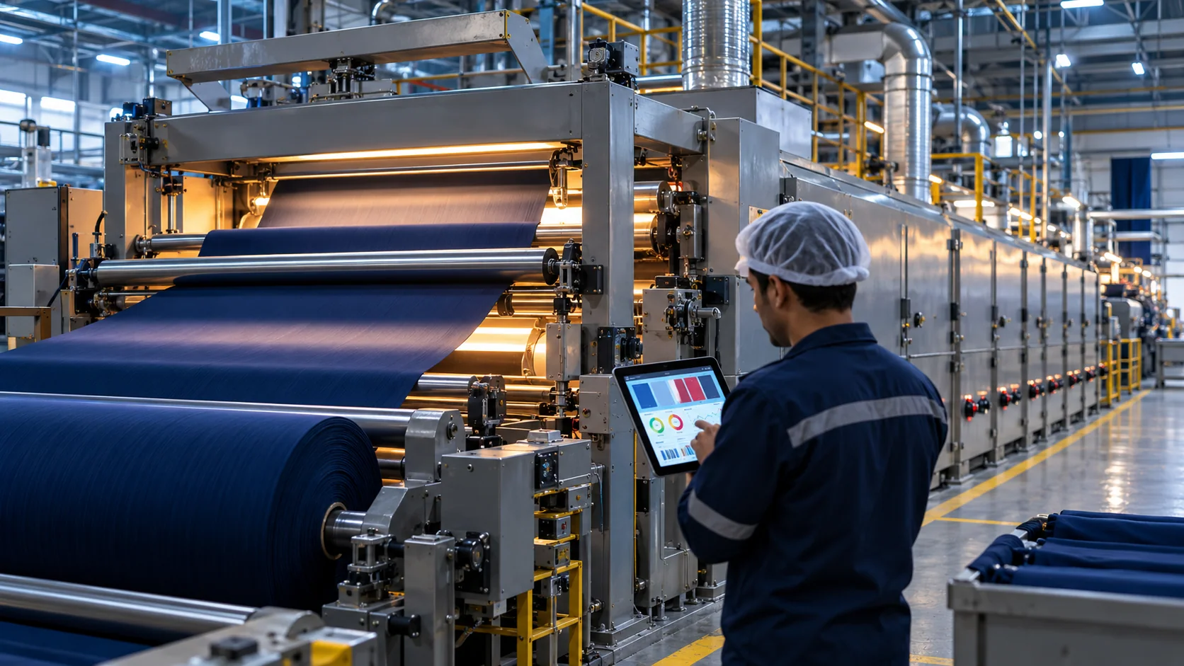 Textile Smart Factory Monitoring Textile Screen Stenter Job Tracking