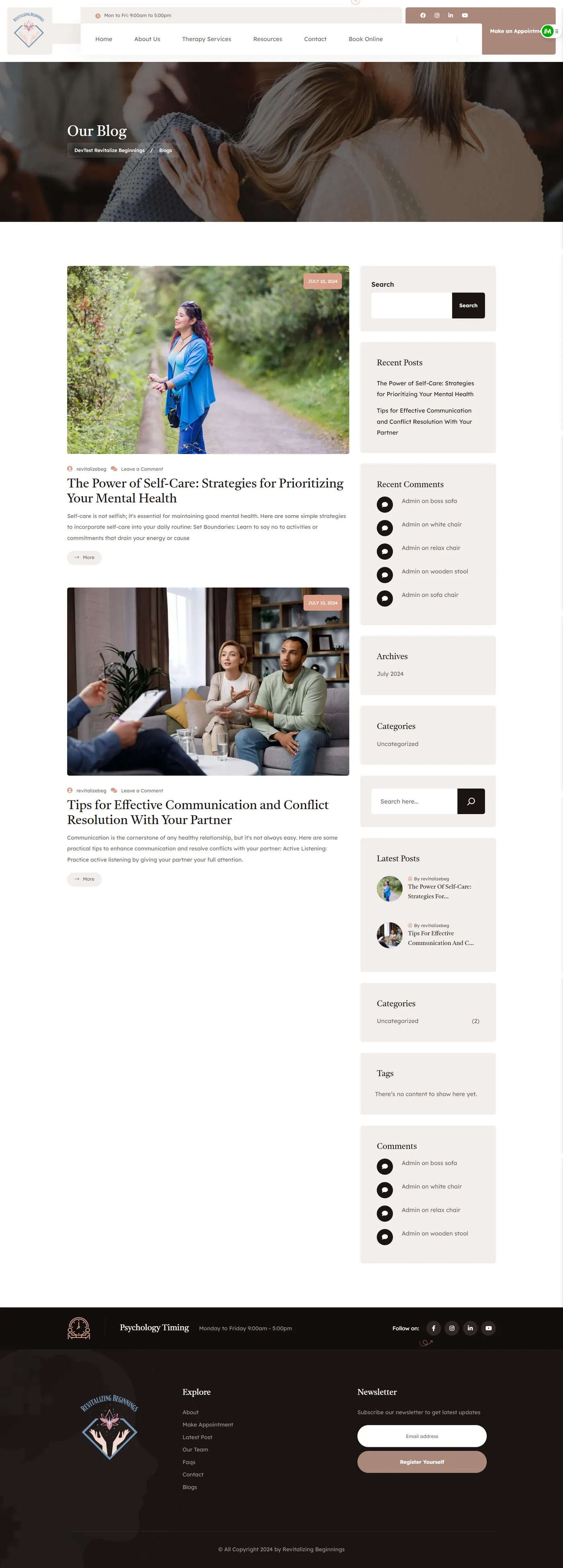 Revitalize Therapy Website Screencapture Revitalize Devdigivue Blogs 2024 08 02 18 10 53